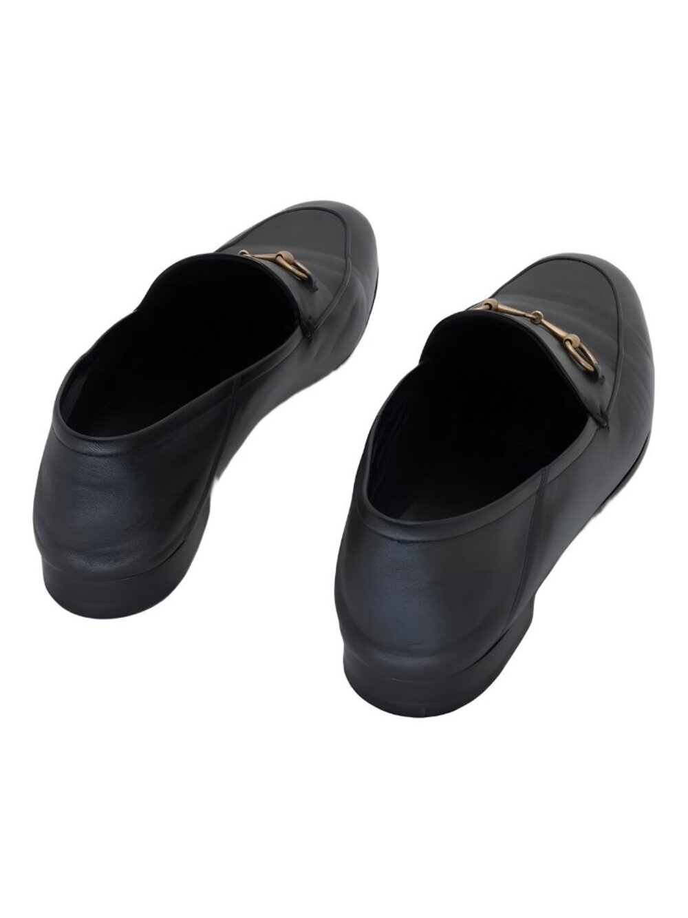 Gucci Womens's Brixton Leather Loafers Black Sz US 11.5M EU 41.5 - Picture 3 of 6